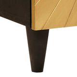 Bathroom Cabinet with Drawer Black and Gold 38 x 33 x 160 cm 4017850