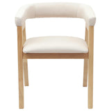 Dining Chairs 2 pcs Natural 54 x 57 x 73 cm Solid Rubber Wood 42020422