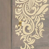 Bedside Cabinet with Door Grey 40 x 33 x 46 cm Solid Mango Wood 4018768