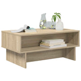 Coffee Table Sonoma Oak 80 x 46 x 35 cm Engineered Wood 8000222
