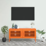 TV Cabinet Orange 105x35x50 cm Steel 336237