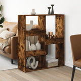 Room Divider Smoked Oak 100x33x115 cm Engineered Wood 3309550