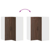 Wall Corner Cabinet LUCCA Brown Oak 57 x 57 x 80 cm 885082
