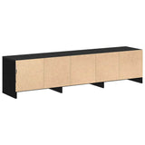 TV Cabinet Black oak 162.5 x 34 x 40 cm Engineered wood 868952