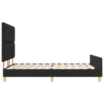 ZNTS Bed Frame Black 160x200 cm Fabric 3344818