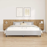 Headboard With Cabinet 3 pcs Artisan Oak Engineered Wood 3415940