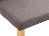 Dining Chairs 2 pcs Taupe Fabric 249232