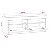 LED TV Cabinet Smoked Oak Engineered Wood 897870