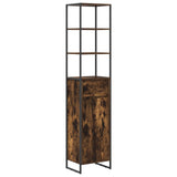 Bathroom Furniture Set with Drawer Smoked Oak Engineered Wood 3403054