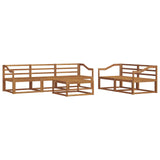 Outdoor Sofa Set 6 pcs Natural Solid Acacia Wood 3367207