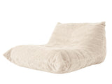 Luxury Silver Thread Chenille Bean Bag Lazy Sofa - Neck Lumbar Hip Support, Stain-Resistant Easy T5592P444929