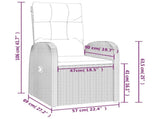 11 Piece Garden Dining Set with Cushions Black Poly Rattan 3277660