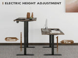 72-116cm Adjustable Electric Standing Desk, with LED Display - Black T3398P329528