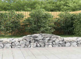 Arched Gabion Baskets 30 pcs 300x50x40/60 cm Galvanised Iron 3146663