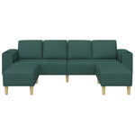 Sofa Set 3 pcs Dark green Fabric 3335116