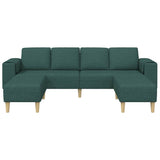 Sofa Set 3 pcs Dark green Fabric 3335116