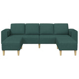 Living Room Couch 3 pcs Dark Green Polyester 3335116