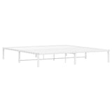 Metal Bed Frame without Mattress White 200x200cm 373680