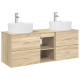 Bathroom Cabinet Set 3 pcs Sonoma Oak 49.5 x 44.5 x 65 cm 3405877