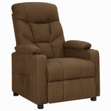Recliner Chair Brown Fabric 339086