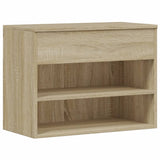 Shoe Bench Sonoma Oak 60x30x45 cm Engineered Wood 808741