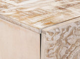 TV Cabinet White 105 x 33.5 x 46 cm Solid Mango Wood 4018368