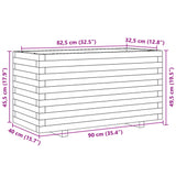 ZNTS Garden Planter Wax Brown 90x40x49.5 cm Solid Wood Pine 847375