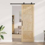 Sliding Door Manual ORKDAL Natural and black 78 x 232 cm 3333446