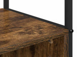 Coat Stand with Shoes Bench Smoked Oak 100 x 32 x 180.5 cm 8012034