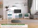 Slim Storage Cabinet Organiser, Chest of Drawers, 5-Drawer Dresser with Metal Handle for Living T3398P329452