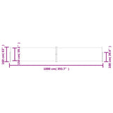 Retractable Side Awning Blue 160x1000 cm 318034