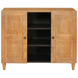 Sideboard 90 x 33 x 75 cm Solid Mango Wood 4018108