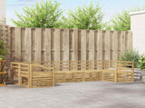 Outdoor Sofa Set 7 pcs White 304 x 126.5 x 73 cm 3392449