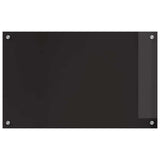 Kitchen Backsplash 2 pcs Black 80 x 50 cm Tempered Glass 3415546