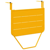 Hanging Balcony Table Folding Yellow 60 x 39 x 65 cm Steel 42008079