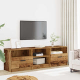 TV Cabinet Old Wood 150x33.5x45 cm Engineered Wood 856852