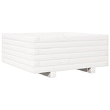 Garden Planter White 60x60x26.5 cm Solid Wood Pine 847299
