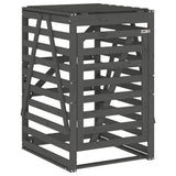 Wheelie Bin Storage Grey 84x90x128.5 cm Solid Wood Pine 825102