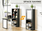 Three-Part Work Desk, with Storage and Writing Board - Black T3398P344675
