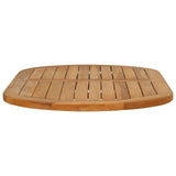 Table Top Oval Solid Teak Wood Natural 42033172