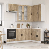 Kitchen Unit PORTO 8 pcs Sonoma Oak Engineered Wood 3438499