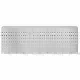 Wheelie Bin Storage for 5 Bins Silver 340 x 77.5 x 115.5 cm 3394791
