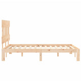 Bed Frame without Mattress 140x190 cm Solid Wood Pine 3193576