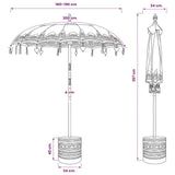 Balinese Parasol with Base 2 pcs Pink 3433028