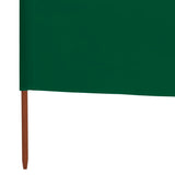 3-panel Wind Screen Fabric 400x160 cm Green 47149