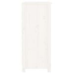 Sideboard White 70x35x80 cm Solid Wood Pine 813750