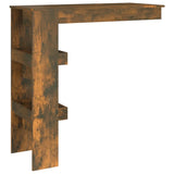 ZNTS Wall Bar Table Smoked Oak 102x45x103.5 cm Engineered Wood 817222