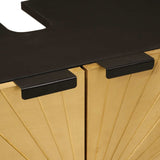 Sink cabinet Black and Gold 62 x 33 x 58 cm Solid Mango Wood 4017847
