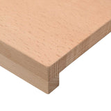 Window Sills 2 pcs Natural 110 x 20 x 2 cm Solid Beech Wood 42048139