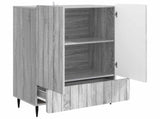 Sideboard Grey Sonoma 66 x 34.5 x 97 cm Engineered Wood 894441